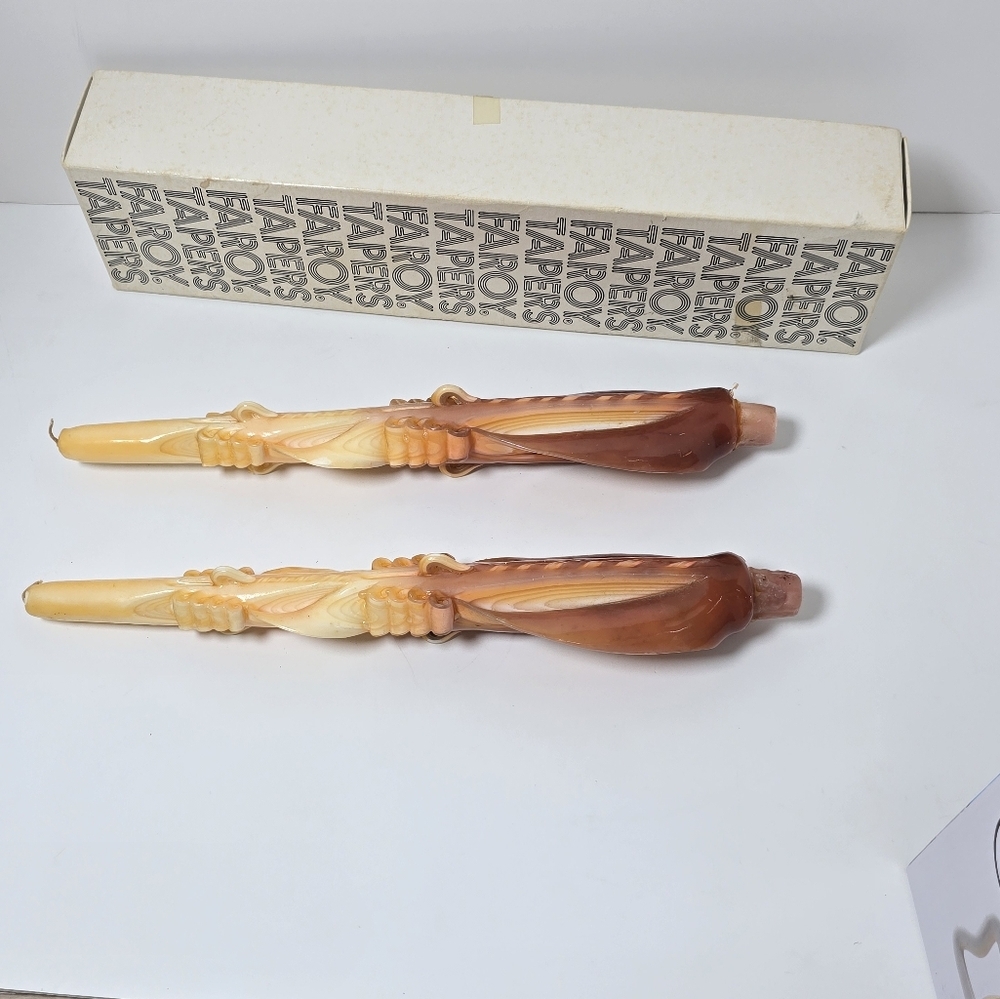 Faroy Tapers Vintage Candles 70s Burnt Orange - Picture 4 of 8